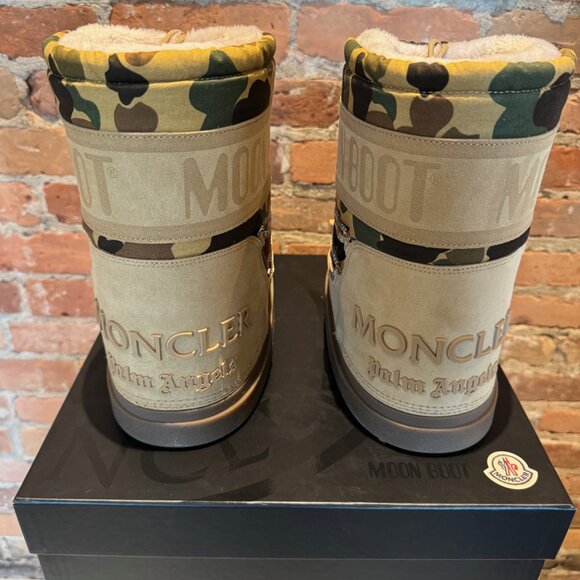 Moncler x Palm Angels x Moon Boot Camo Suede Winter Boots - Picture 2 of 6